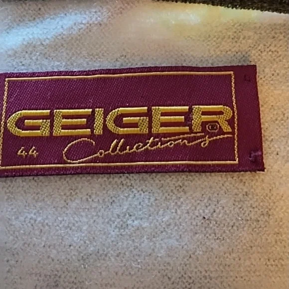 Geiger Collectins Floral Wool Cardigan Jacket - Picture 9 of 11